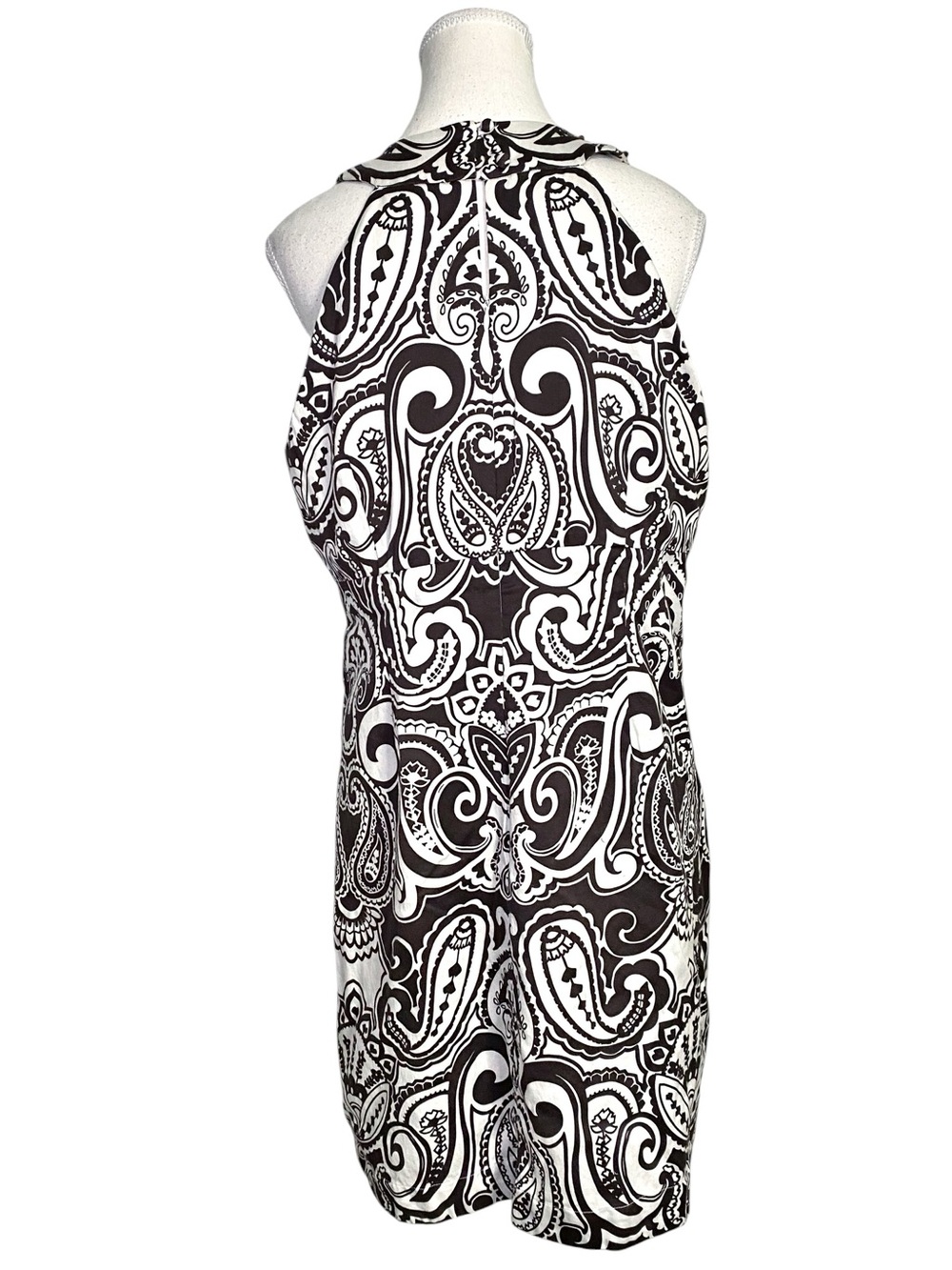 INC International Concepts Boho Beaded Halter Paisley Shift Dress - Picture 2 of 16